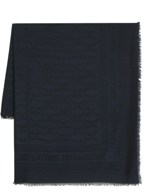 

Glenn Rock logo-jacquard scarf, Zadig&Voltaire Glenn Rock logo-jacquard scarf