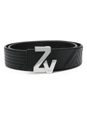 

Logo-plaque leather belt, Zadig&Voltaire Logo-plaque leather belt