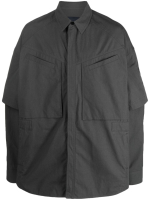 

Detachable-sleeves cotton shirt, Juun.J Detachable-sleeves cotton shirt