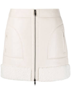 

Faux-shearling trim miniskirt, Iceberg Faux-shearling trim miniskirt