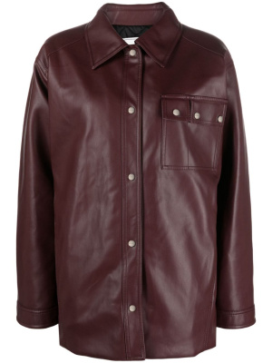 

Faux-leather shirt jacket, Iceberg Faux-leather shirt jacket