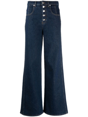 

Button-detail wide-leg jeans, Woolrich Button-detail wide-leg jeans