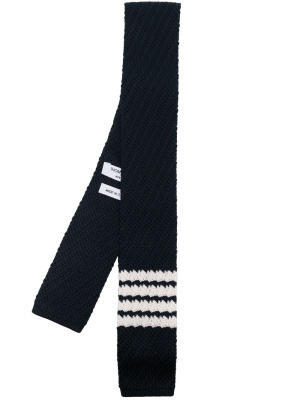 

4-Bar twill-stitch scarf, Thom Browne 4-Bar twill-stitch scarf
