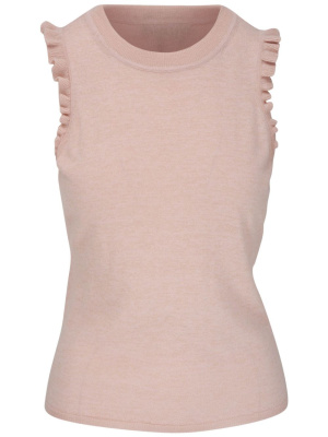 

Sleeveless ruffled tank top, PAIGE Sleeveless ruffled tank top