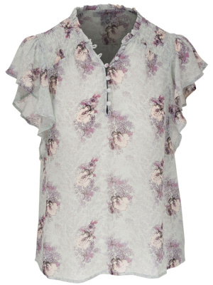 

Dewan floral-print silk blouse, PAIGE Dewan floral-print silk blouse