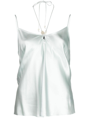 

Arina shell-embellished silk top, PAIGE Arina shell-embellished silk top