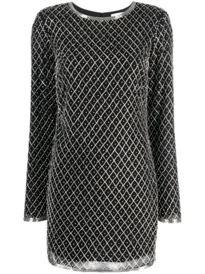 

Bead-embellished long-sleeved minidress, Patrizia Pepe Bead-embellished long-sleeved minidress