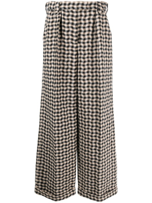 

Wavy Vichy straight-leg trousers, Kenzo Wavy Vichy straight-leg trousers