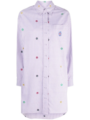 

Design-embroidered poplin shirtdress, Kenzo Design-embroidered poplin shirtdress
