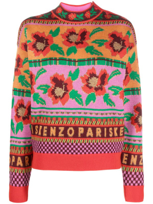 

Intarsia-knit wool-blend jumper, Kenzo Intarsia-knit wool-blend jumper