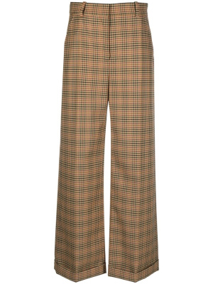 

Checked wide-leg trousers, Kenzo Checked wide-leg trousers
