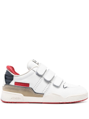 

Logo-patch touch-strap sneakers, ISABEL MARANT Logo-patch touch-strap sneakers