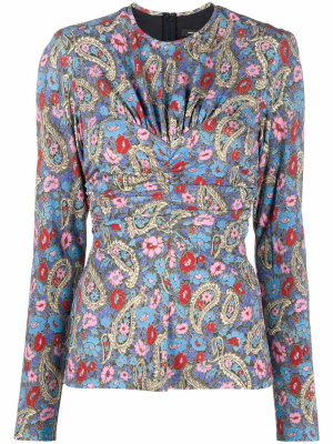 

Paisley-print long-sleeved top, ISABEL MARANT Paisley-print long-sleeved top