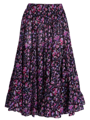 

Elfa floral-print pleated skirt, ISABEL MARANT Elfa floral-print pleated skirt