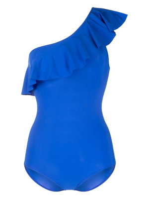 

Ruffle-trim one-shoulder swimsuit, ISABEL MARANT Ruffle-trim one-shoulder swimsuit
