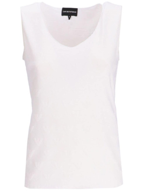 

Logo-print scoop-neck tank top, Emporio Armani Logo-print scoop-neck tank top