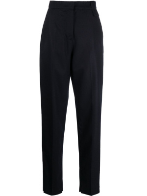 

High-waisted virgin wool-blend trousers, Emporio Armani High-waisted virgin wool-blend trousers