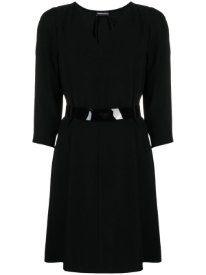 

Round-neck long-sleeve dress, Emporio Armani Round-neck long-sleeve dress