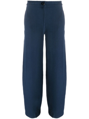 

Chevron-jacquard mid-rise trousers, Emporio Armani Chevron-jacquard mid-rise trousers