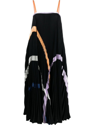 

Pleated sleeveless maxi dress, Emporio Armani Pleated sleeveless maxi dress