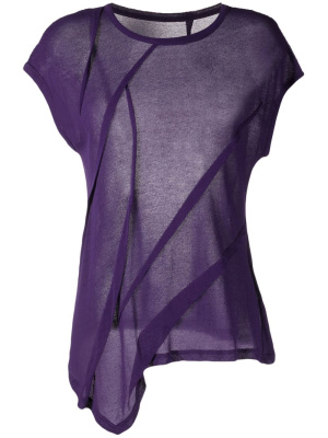 

Tuck-detail T-shirt, Yohji Yamamoto Tuck-detail T-shirt
