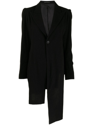 

Asymmetric single-breasted blazer, Yohji Yamamoto Asymmetric single-breasted blazer
