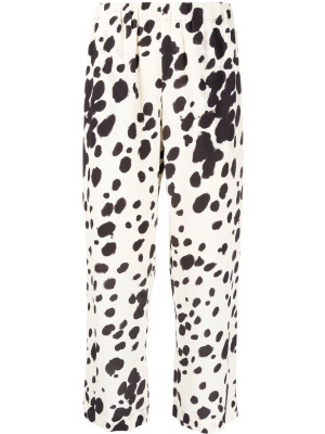 

Cow-print cropped trousers, Marni Cow-print cropped trousers