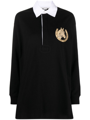 

Pony Club embroidered rugby top, Stella McCartney Pony Club embroidered rugby top