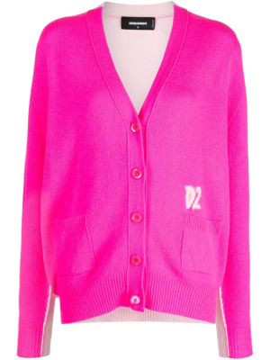 

Two-tone wool-blend cardigan, Dsquared2 Two-tone wool-blend cardigan