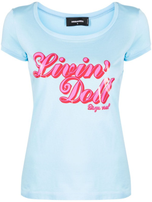 

Livin' Doll cotton T-shirt, Dsquared2 Livin' Doll cotton T-shirt