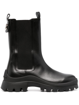 

Logo-plaque leather ankle boots, Dsquared2 Logo-plaque leather ankle boots