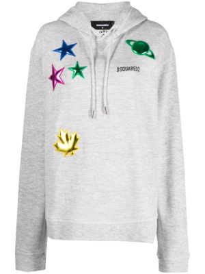 

Cool patch-detail hoodie, Dsquared2 Cool patch-detail hoodie