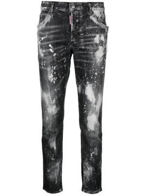 

Paint splatter-effect cropped jeans, Dsquared2 Paint splatter-effect cropped jeans