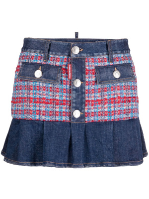 

Low-rise denim miniskirt, Dsquared2 Low-rise denim miniskirt