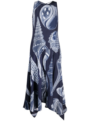 

Anabelle shell-print silk dress, Stella McCartney Anabelle shell-print silk dress