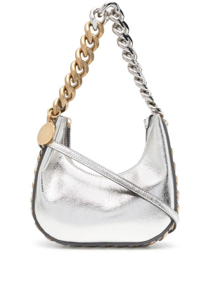 

Mini Frayme zipped shoulder bag, Stella McCartney Mini Frayme zipped shoulder bag