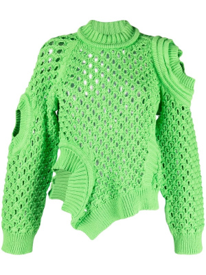 

Oversized textured mesh jumper, Stella McCartney Oversized textured mesh jumper