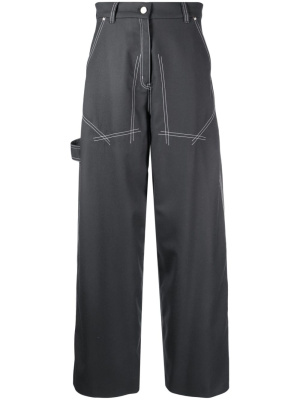 

Patch-pockets wide-leg trousers, Stella McCartney Patch-pockets wide-leg trousers