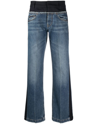 

Two-tone straight-leg jeans, Stella McCartney Two-tone straight-leg jeans