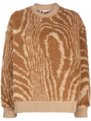 

Graphic-pattern crew-neck jumper, Stella McCartney Graphic-pattern crew-neck jumper
