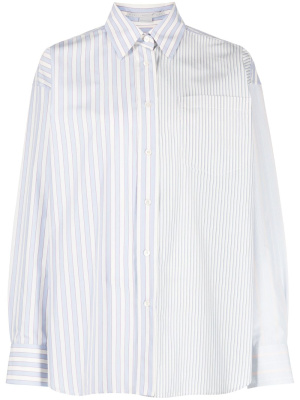 

Multi-way stripe pattern cotton shirt, Stella McCartney Multi-way stripe pattern cotton shirt