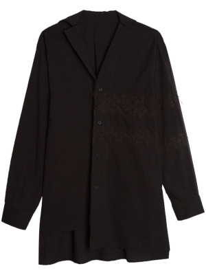 

O-ASM embroidered-motif shirt, Yohji Yamamoto O-ASM embroidered-motif shirt