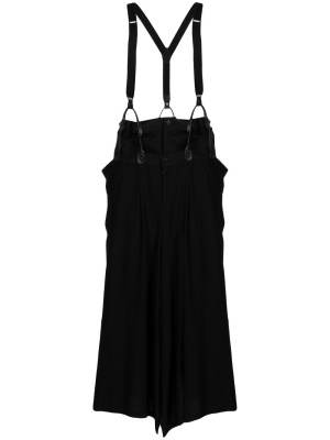 

Suspender-detail midi skirt, Yohji Yamamoto Suspender-detail midi skirt