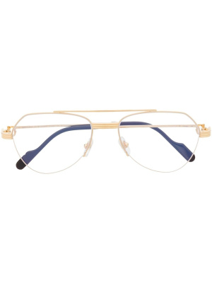 

Pilot-frame glasses, Cartier Eyewear Pilot-frame glasses