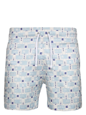 

Interweave logo-print swim shorts, AMIRI Interweave logo-print swim shorts