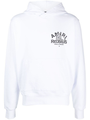 

Logo-print cotton hoodie, AMIRI Logo-print cotton hoodie