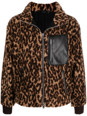 

Leopard-print bomber jacket, AMIRI Leopard-print bomber jacket