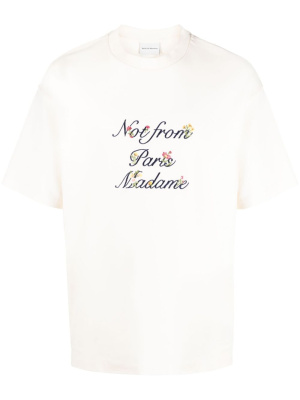 

Text-print cotton T-shirt, Drôle De Monsieur Text-print cotton T-shirt