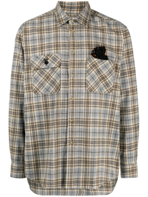 

Checkered 3D-detail shirt, Doublet Checkered 3D-detail shirt