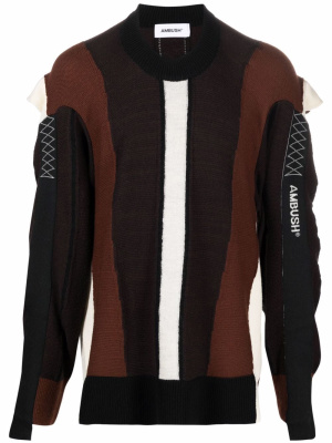 

Fold-detail knitted jumper, AMBUSH Fold-detail knitted jumper